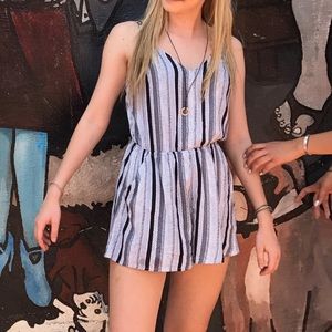 Striped romper